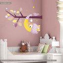 Kids wall stickers Bear Sleeping girly