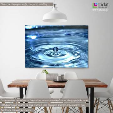 Πίνακας σε καμβά Water drops