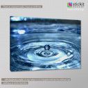 Canvas print Water drops, side