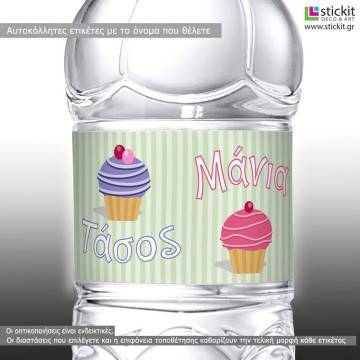 Sticker label Cup cakes,  