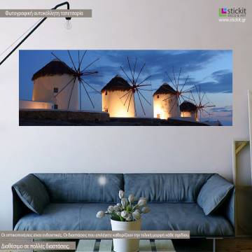 Wallpaper Mykonos, windmills