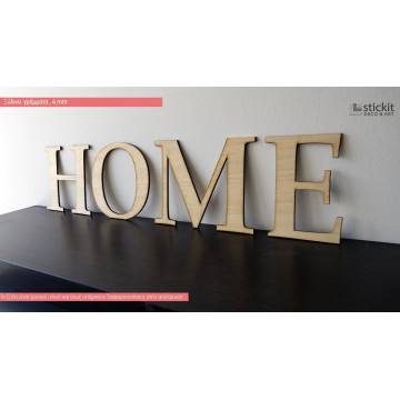 Wooden letters HOME 2