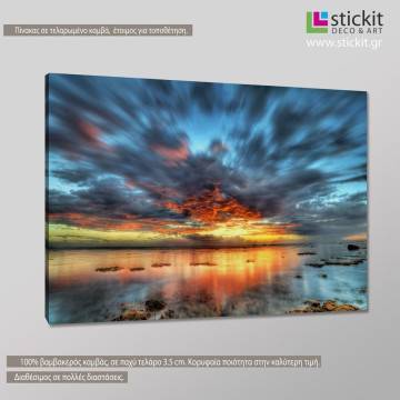 Canvas print Lagoon twilight Framed canvas View 1 2