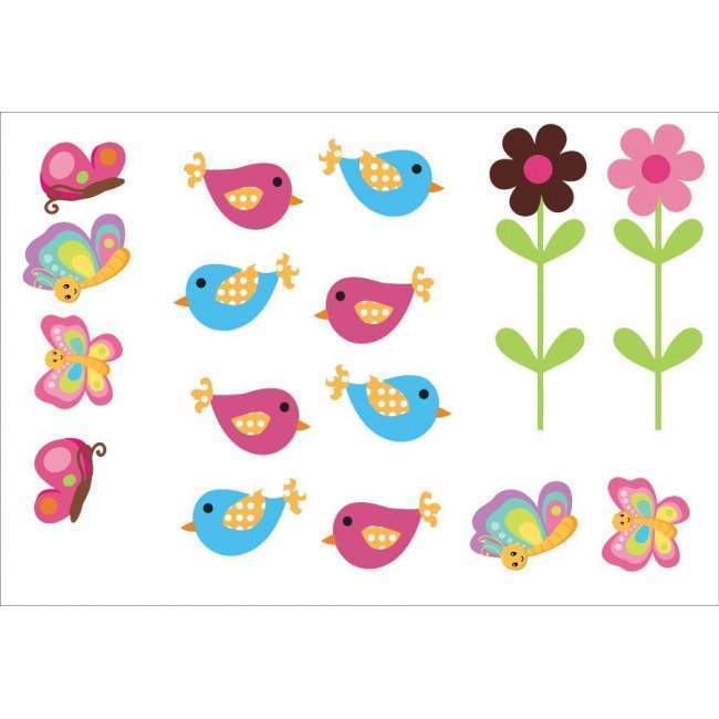 Cute Pink Africa, επιπλέον αυτοκόλλητα τοίχου