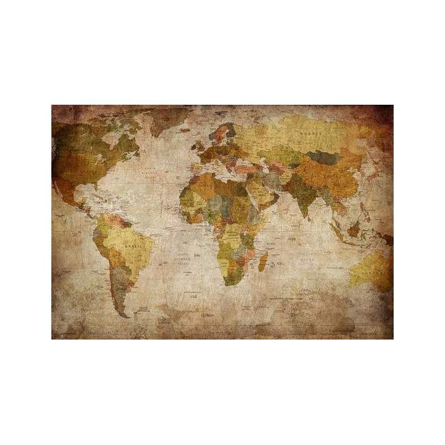 Wallpaper World map vintage