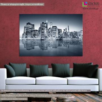 Πίνακας σε καμβά Νέα Υόρκη πανόραμα, New York Manhattan panorama