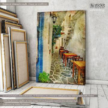 Πίνακας σε καμβά Σοκάκι στο νησί