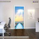 Door sticker Blue pier