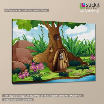 Kids canvas print Treehouse 2