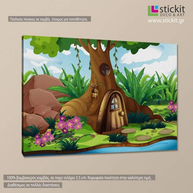 Kids canvas print Treehouse