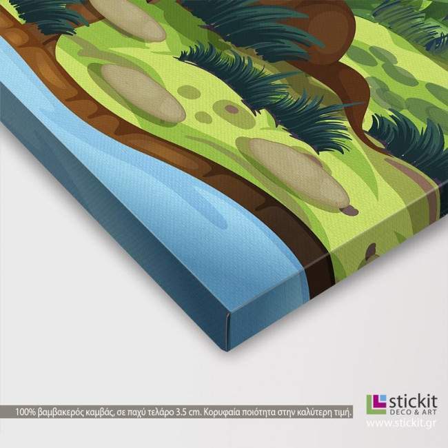 Kids canvas print Treehouse