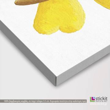 Kids canvas print Painted butterfly (yellow) 2