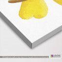 Kids canvas print Painted butterfly (yellow)