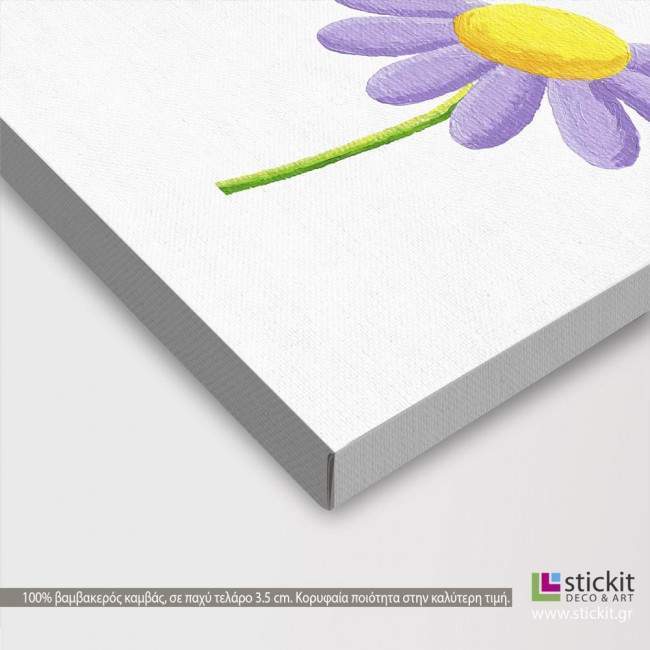 Kids canvas print Painted  butterfly (mauve)