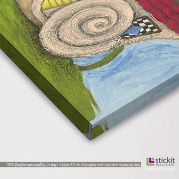 Kids canvas print Snailhouse 2
