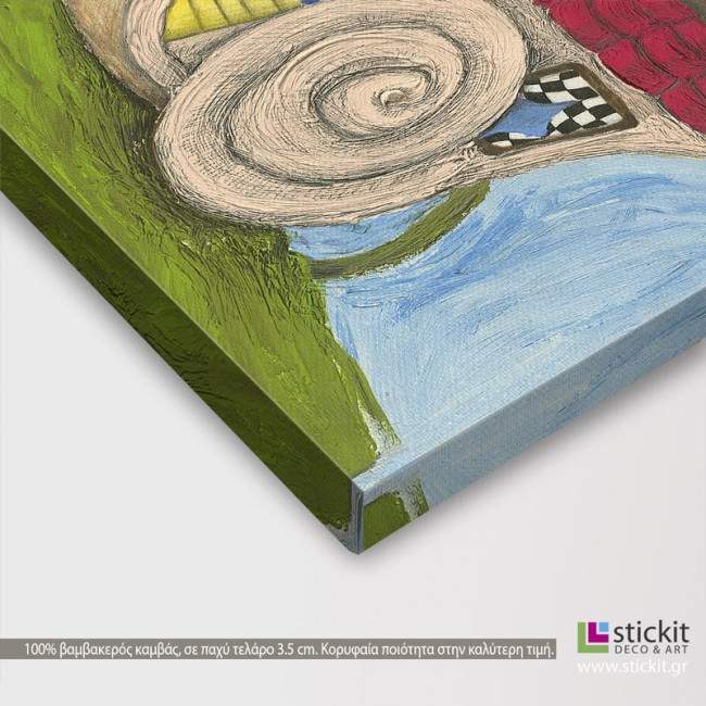 Kids canvas print Snailhouse