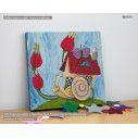 Kids canvas print Snailhouse