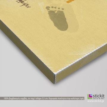 Kids canvas print My daughter birthday, with birthay figures 2