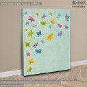 Kids canvas print So many butterflies!