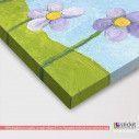 Kids canvas print Flowers and butterflies