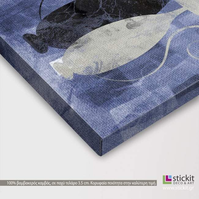 Canvas print The cats blue, detail