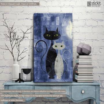 Canvas print The cats blue