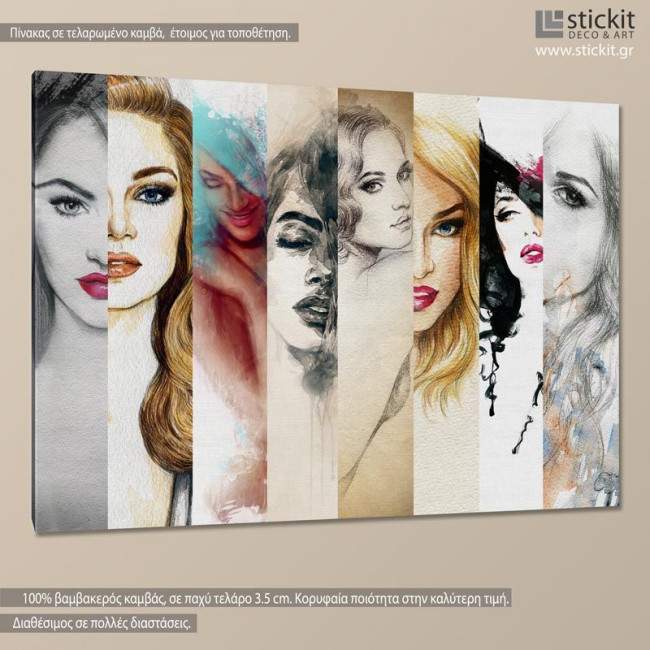 Canvas print Beauty is in the eye of the beholder, side