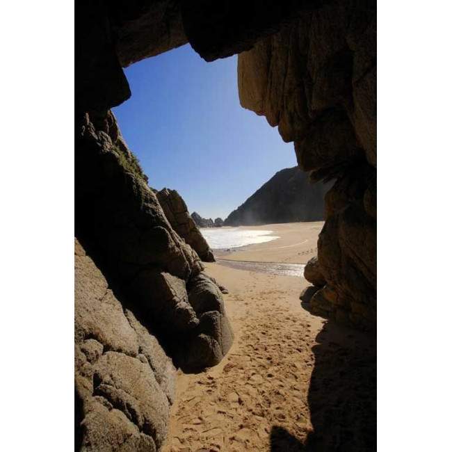 Door sticker The hidden beach