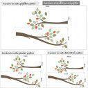 Αυτοκόλλητο τοίχου, όμορφα κλαδιά, Elegant tree branch