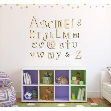 Wooden English alphabet