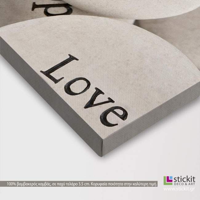 Canvas print Inspirational stones, detail