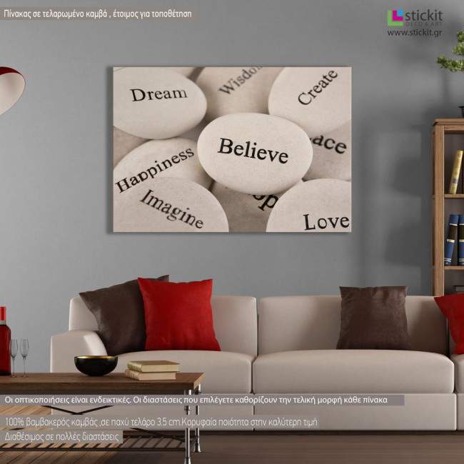 Canvas print Inspirational stones