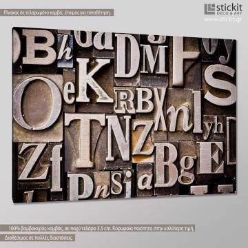 Canvas print Typography II 2