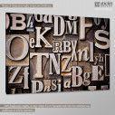 Canvas print Typography II, side