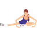 Wall stickers Gymnastics, woman exercising 1  