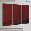 Canvas print Poppies,  3 panels, side