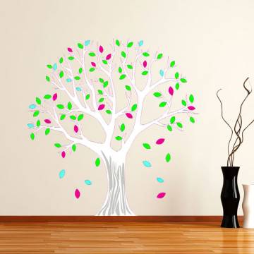 Αυτοκόλλητο τοίχου δέντρο Lime tree, εναλλακτικά χρώματα