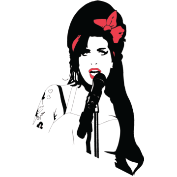 Wall stickers Amy Winehouse 2