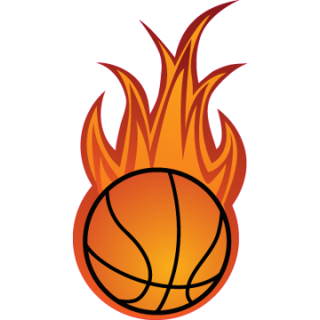 Wall stickers Burning Ball Basketball 2