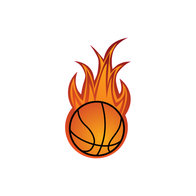 Wall stickers Burning Ball Basketball