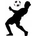 Ποδοσφαιριστής I, αυτοκόλλητο τοίχου , κοντινό
