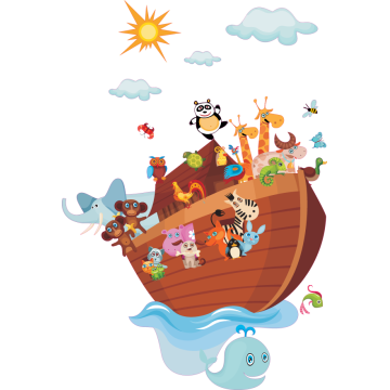 Kids wall stickers Noah ark 2