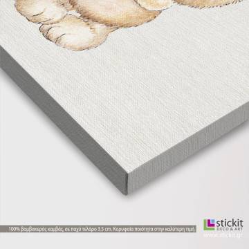 Kids canvas print Shy little bear 2