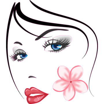 Wall stickers Beautiful female face, Beauty 2