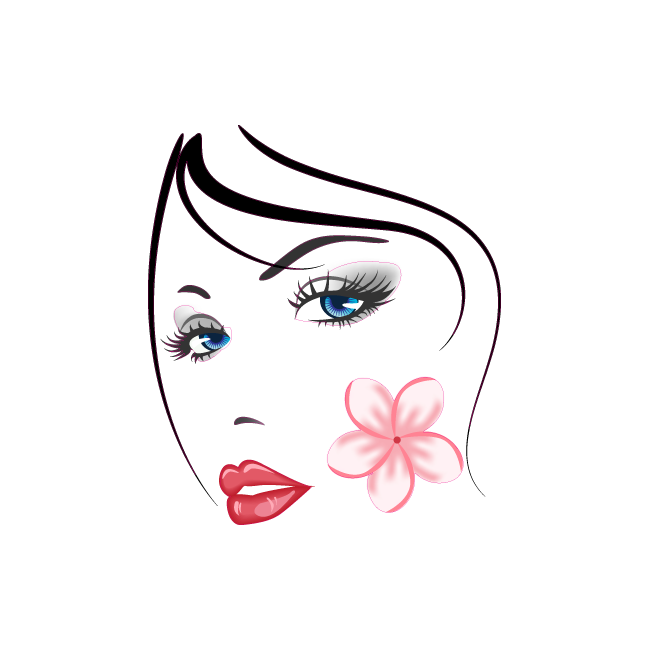 Wall stickers Beautiful female face, Beauty