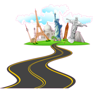 Wall stickers The road to the world 2