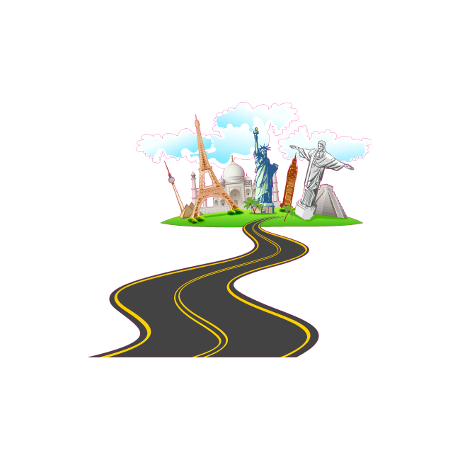 Wall stickers The road to the world