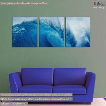Canvas print Wave,  3 panels