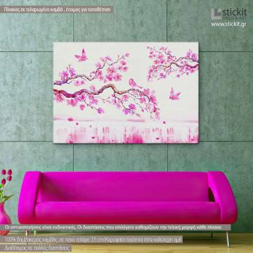 Canvas print  Blossom cherries