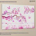 Canvas print  Blossom cherries, side